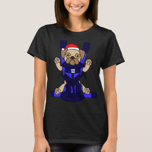 Camiseta Santa Baby Pug Divertido Perro Cute Mamá Papá Navi
