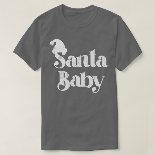 Camiseta Santa Baby Vintage Look (Diseño del anverso)