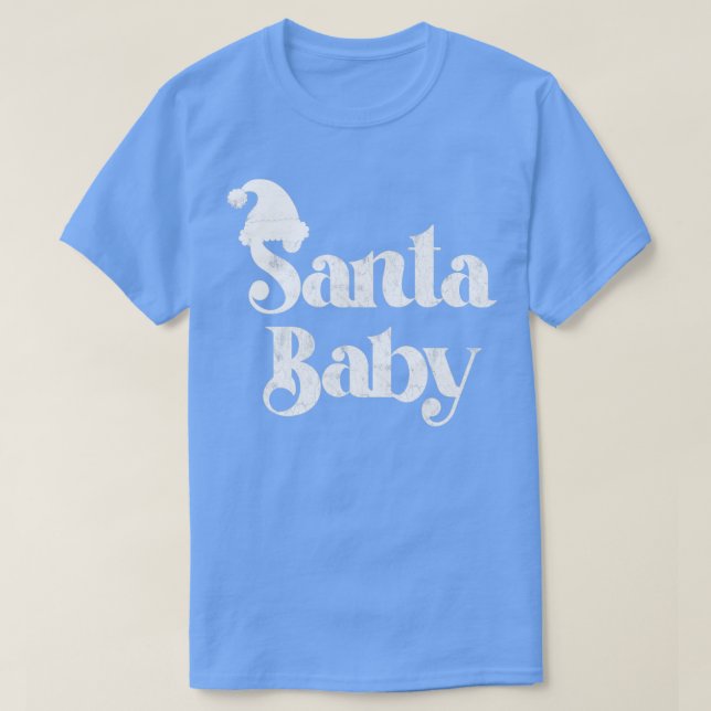 Camiseta Santa Baby Vintage Look (Diseño del anverso)