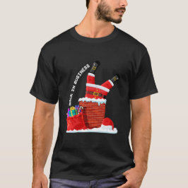 Camiseta Santa Back in Business — Funny Christmas Chimney