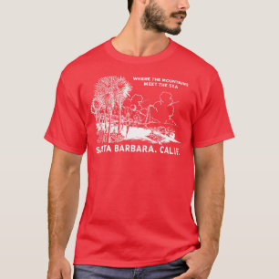 Camiseta Santa Barbara California 1950