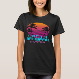 Camiseta Santa Barbara California Retro 80 Premium