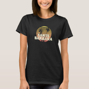 Camiseta Santa Bárbara California Retro Atardecer Vintage
