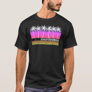 Camiseta Santa Barbara California Retro Beach Vintage Sunse