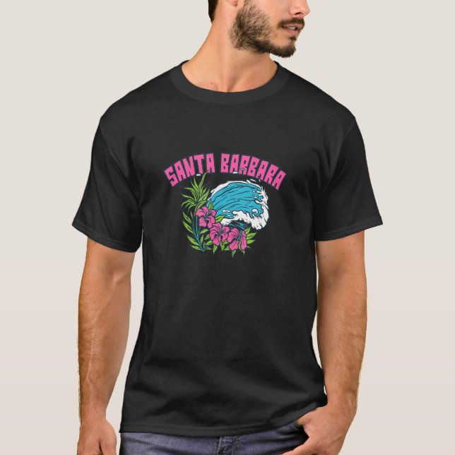 Camiseta Santa Barbara California Summer Ca Tropical (Anverso)