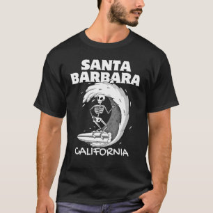 Camiseta SANTA BARBARA CALIFORNIA Surf Retro Wave Vintage S