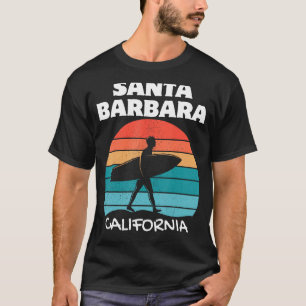 CAMISETA SANTA BARBARA CALIFORNIA SURF VINTAGE SUNSET SURFI