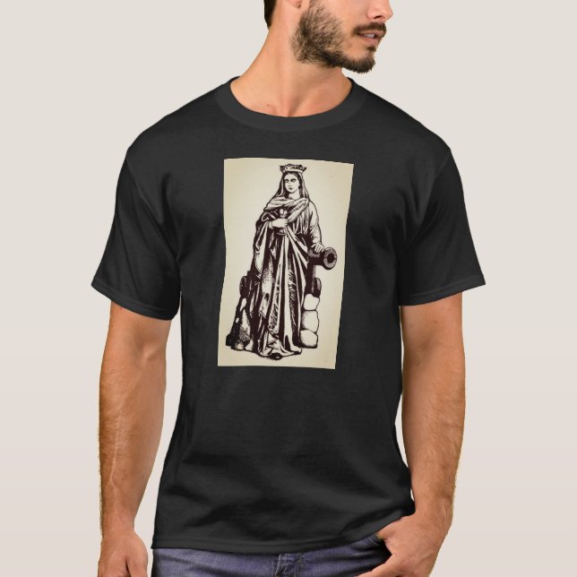 Camiseta Santa Bárbara con cáliz y cañón (Anverso)
