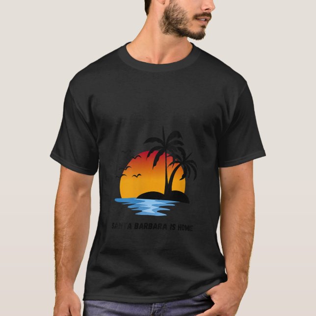 Camiseta Santa Bárbara Es Casa Sunset Summer Beach Sunrise (Anverso)