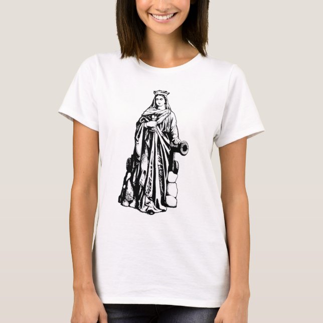 Camiseta Santa Bárbara Virgen y mártir (Anverso)
