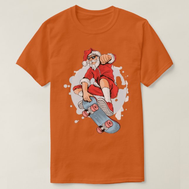 Camiseta Santa Be Skatin (Diseño del anverso)
