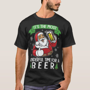 Camiseta Santa Beer Beer es el momento más maravilloso de F