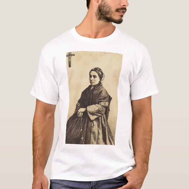 Camiseta Santa Bernadette Soubirous Arte Fino (Anverso)