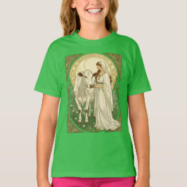 Camiseta Santa Brígida y Vaca Blanca