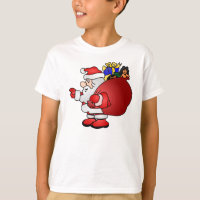 Santa Carrying Bag of Toys T-Shirt