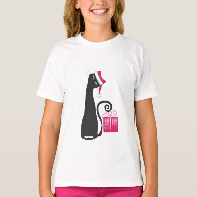 Camiseta Santa Cat (Anverso)