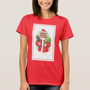 Camiseta Santa Cat de Santapaws por Louis Wain