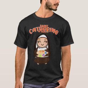 Camiseta Santa Catalina de Bolonia Patrona Artistas Adorabl