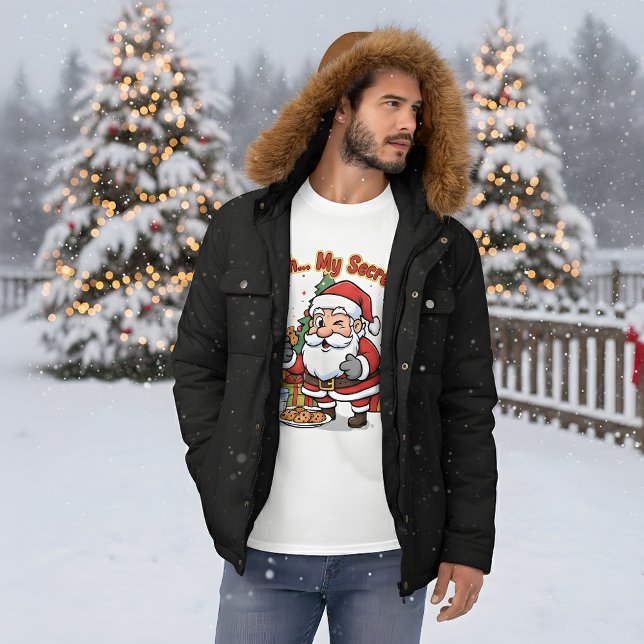 Camiseta Santa Caught Stealing Cookies Funny Cartoon  (Subido por el creador)
