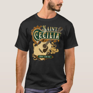 Camiseta Santa Cecilia de Roma Patrono de la Música Católic