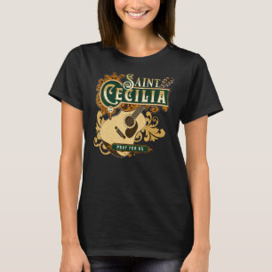 Camiseta Santa Cecilia de Roma Patrono de la Música Católic