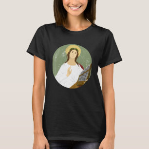 Camiseta Santa Cecilia Patrona De Los Músicos Musi Católico