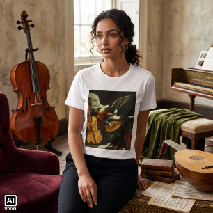 Camiseta Santa Cecilia y el ángel de Carlo Saraceni