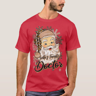 Camiseta Santa Ch, el Gorra Médica favorito del leopardo