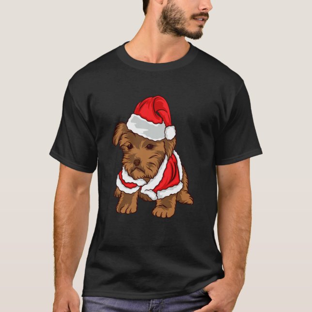 Camiseta Santa Christmas Tree Lights Xmas (Anverso)
