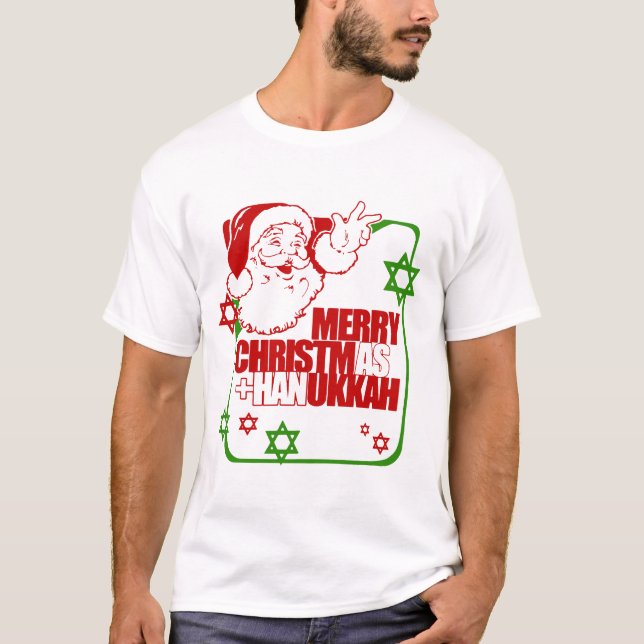Camiseta Santa Christmukkah (Anverso)