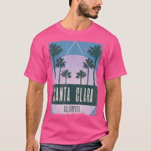 Camiseta Santa Clara California CA Vaporwave Retro Antiguo 