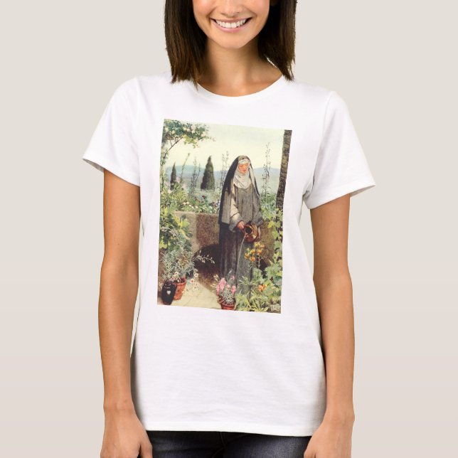 Camiseta Santa Clara de Asís: Patrona de la Televisión (Anverso)