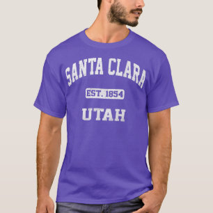 Camiseta Santa Clara Utah UT estilo atlético de época 