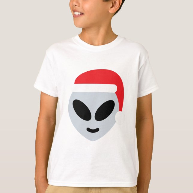 Camiseta santa claus alien emoji (Anverso)