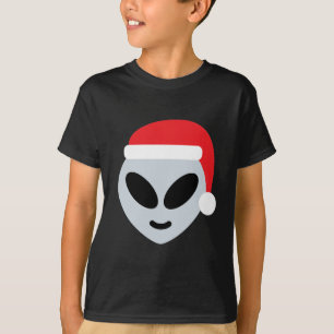 Camiseta santa claus alien emoji