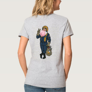 Camiseta Santa Claus Ángel Azul