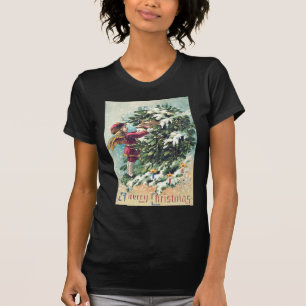 Camiseta Santa Claus Ángel Querubín Muérdago