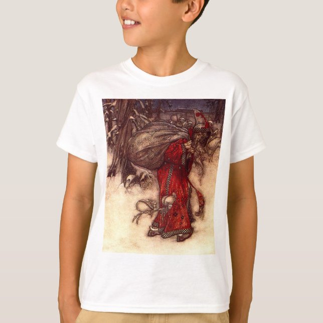 Camiseta Santa Claus Arthur Rackham (Anverso)