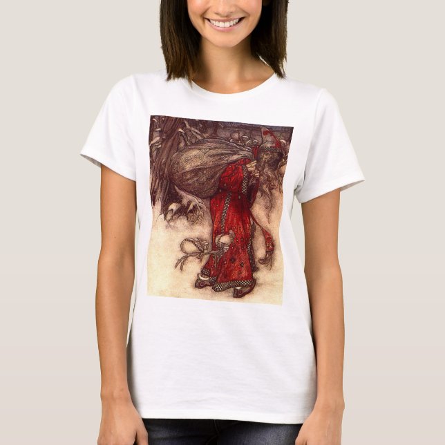 Camiseta Santa Claus Arthur Rackham (Anverso)