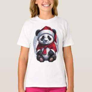 Camiseta Santa Claus Baby Panda   NAVIDADES