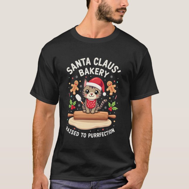 Camiseta Santa Claus Bakery Kneaded To Purrfection Christma (Anverso)