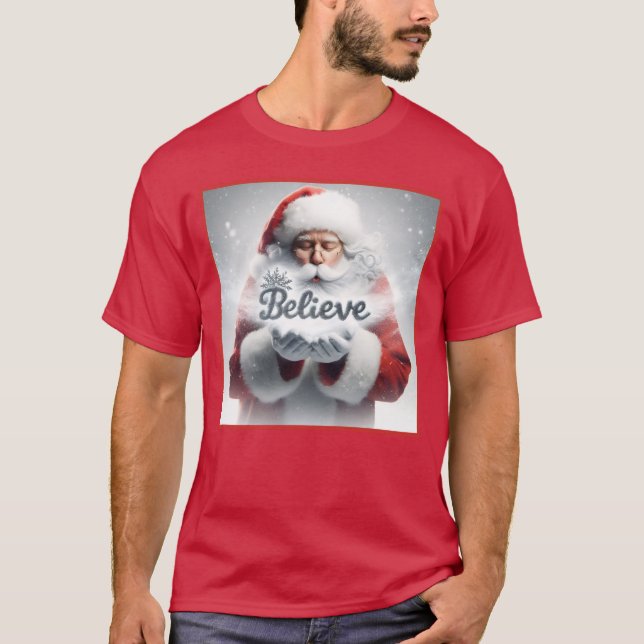 Camiseta Santa Claus BELIEVE (Anverso)