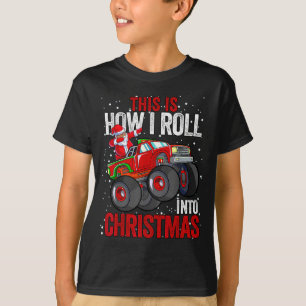 Camiseta Santa Claus Camión Monstruo Afroamericano Negro C