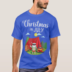 Camiseta Santa Claus Camping Merry Christmas In July Day To