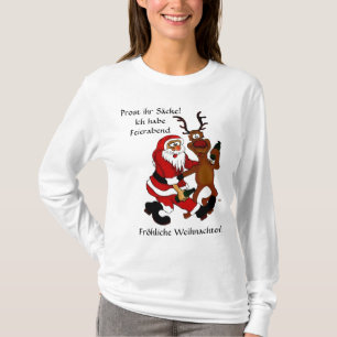Camiseta Santa Claus con alce - ¡Prost las bolsas!