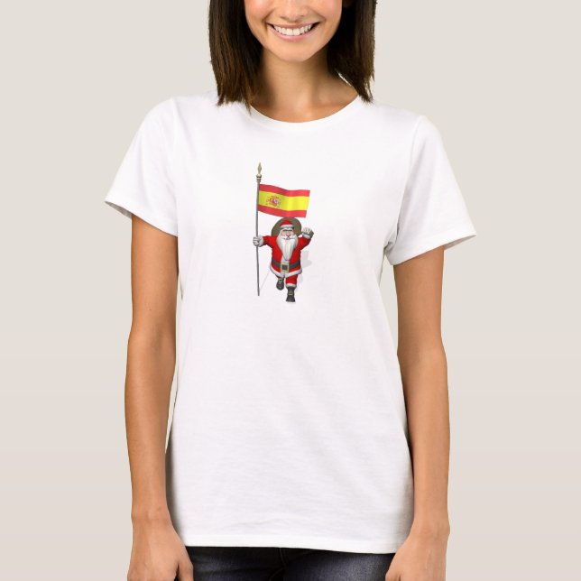 Camiseta Santa Claus Con El Fin De España (Anverso)