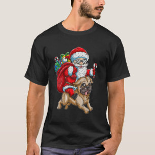 Camiseta Santa Claus con mochila Sack Pug Perro Niños Crist