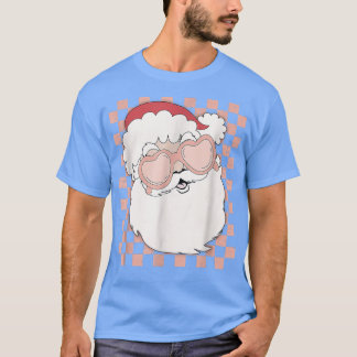 Camiseta Santa Claus con Navidades de lentes de corazón