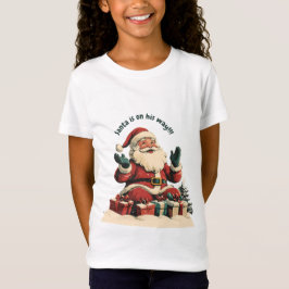 Camiseta Santa Claus con regalos de Navidades