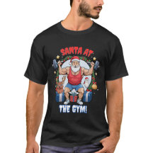Santa Claus con un giro - Gym Santa Holiday